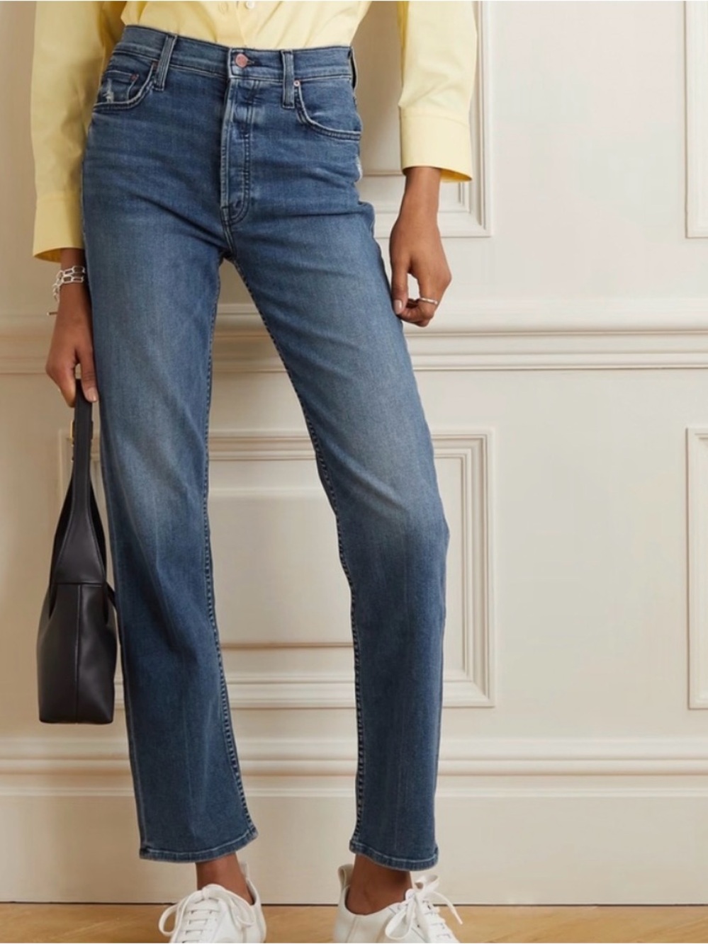 MOTHER Straight Leg TomCat Hover style  Jeans in  Out for the Evening Wash